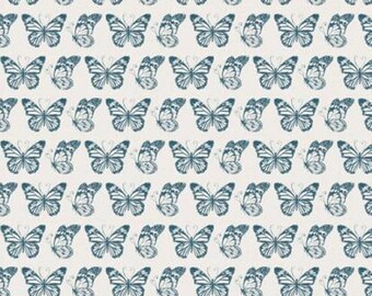 Fabric cotton, Butterflies, Navy, 66230105-04, QUILT FABRICS, 100% cotton, quilt cotton - Garden Seeds of Camelot Fabrics