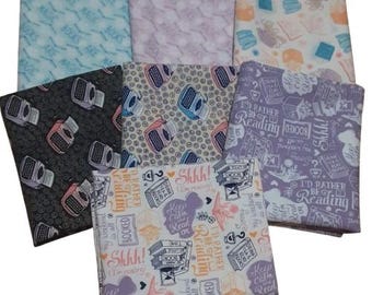 END OF COLLECTION, Literary, 100% Cotton - Literary de Cameot Fabrics
