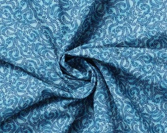 Fabric cotton Vines, Blue, 21240104, 02, QUILT FABRICS, 100% cotton, quilt cotton - Rhapsody of Camelot Fabrics