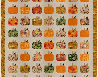 PDF, PUMPKIN Quilt, 40'' X 45'', Tutoriel de Camelot Fabrics