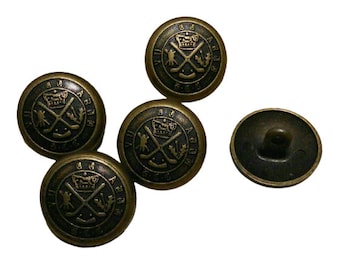 5 buttons: 19mm, button metal