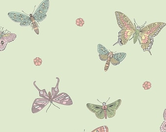 QUILT FABRIC Butterfly, 100% Cotton, quilt cotton, designer cotton - Botanica d'Andover Fabrics