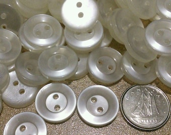 15mm, 12-50 Buttons TRANSPARENT, BTN 37