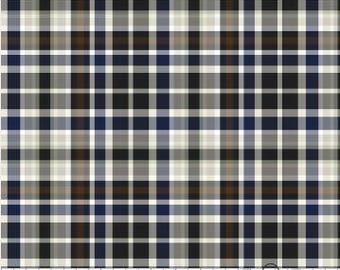 Fabric cotton, Plaid, Multi, 49230705-01, QUILT Fabrics, 100% cotton, quilt cotton - Fall is Football of Camelot Fabrics
