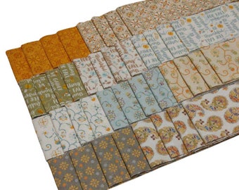 SALE, 40 Stripes, Jelly Rolls, 2 1/2" X 44", Pre-Cut cotton - Autumn Impression de Camelot Fabrics