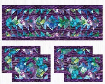 PDF, ARROW TABLE Runner and Placement, Tutoriel - Gigi in the Garden de Camelot Fabrics