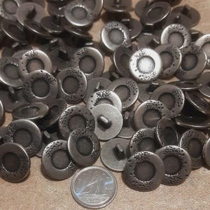 12 buttons: 16mm, metal button, deco button