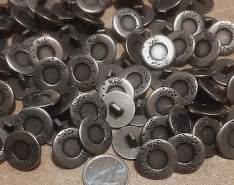 12 buttons: 16mm, metal button, deco button