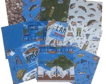 42 Squares 5 inchs, 100% cotton- At the Lake de Riley Blake Designs