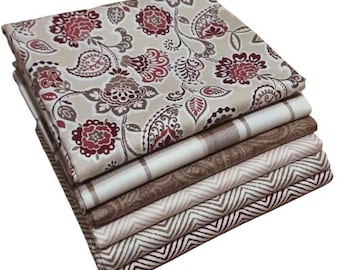 END of COLLECTION, PEASLEY, Zigzag, Quilt Cotton - The Hunterhill of Camelot Fabrics