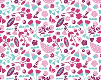 CAMELOT FABRICS, Flowers, 100% Cotton - Neighbourhood de Camelot Fabrics