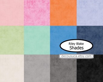 RILEY BLAKE, 12 colors, Shades, C200, cotton quilt, cotton designer