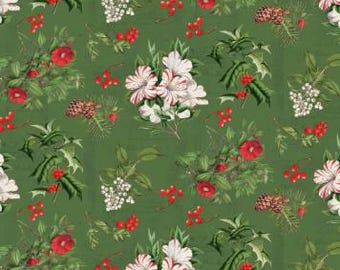 Joy to the World, Cotton Fabric, 66250504, 03,  Camelot Fabrics, Christmas Holiday, Quilting Material, Festive Sewing Fabric