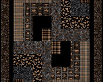 PDF, QUILT BAR Quilt, 48.5'' X 60.5'', Tutoriel - Crafted Cabin de Camelot Fabrics