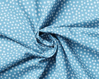 QUILT FABRICS, DOTS, bleu, 49240407, 02, 100% cotton, quilt cotton - Pinguin Party of Camelot Fabrics