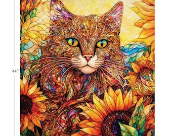 QUILT FABRIC Panel, 36"X44", 16240204, 100% coton - Sonny in the Sunflowers de Camelot Fabrics