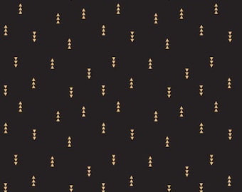 CAMELOT FABRICS, TRIANGULATED, Black / Gold, 2145002, Mixology, cotton, cotton quilt, cotton designer