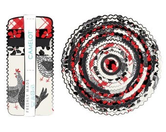 QUILT FABRICS, 40 stripes 2 1/2x44po, Jelly Rolls, 100% cotton, quilt cotton - Hen House of Camelot Fabrics