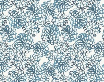 Fabric cotton, FLORAL RIPPLES, 552440107, 02, Blue, Quilt Fabrics, 100% cotton, quilt cotton - Peace & Wildflowers of Camelot Fabrics