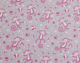 QUILT FABRIC Monkey, 100% cotton, cotton quilt, cotton designer