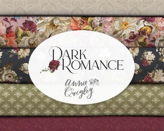 QUILT FABRICS, 15 prints, 100% coton - Dark Romance de Camelot Fabrics