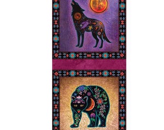 Fabric cotton Panel 24x44 inchs, 57230105P, QUILT FABRICS, 100% cotton, quilt cotton - Rejuvenation Collection of Camelot Fabrics