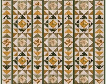 PDF, MOUNTAIN TRAILS Quilt, 68'' X 84'', Tutoriel - Botany de Camelot Fabrics