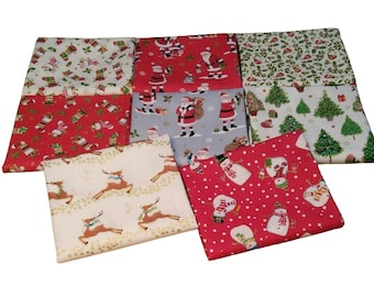 QUILT COTTON, 8 prints - Merry Christmas d'Andover Fabrics