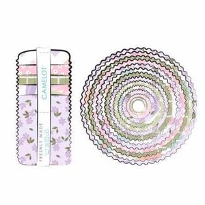 CAMELOT FABRICS, 40 Bandes 2 1/2'' X 44'', Jelly Rolls - Daisy & Lilly de Camelot Fabrics
