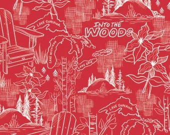 Fabric cotton, INTO THE WOODS, 36250104, 01, Quilt Fabrics, 100% cotton, quilt cotton - Oh Canada of Camelot Fabrics