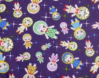 WINDHAM FABRICS, Doll, violet, 100% cotton, cotton quilt, cotton designer