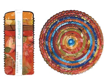 QUILT FABRICS, 40 stripes 2 1/2x44po, Jelly Rolls, 100% cotton, quilt cotton - Wanderer of the Woods of Camelot Fabrics