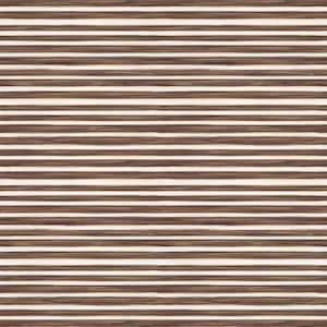 May include: A brown and white striped fabric with a woven texture.