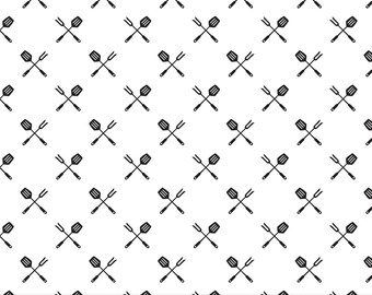 QUILTING FABRICS, Spatula, fork, 100%  cotton, cotton quilt, cotton designer - Grill Master de Camelot Fabrics