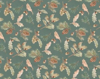 Fabric cotton, FOREST FOLIAGE, 66250103-02, Quilt Fabrics, 100% cotton, quilt cotton - Living on Lake Time of Camelot Fabrics