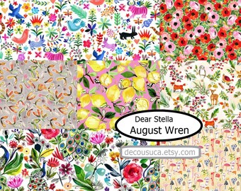 DEAR STELLA, 7 prints, August Wren, cotton, cotton quilt, cotton designer