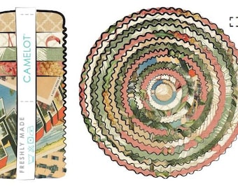 QUILT FABRICS, 40 stripes 2 1/2x44po, Jelly Rolls, 100% cotton, quilt cotton - Palm Paradise of Camelot Fabrics