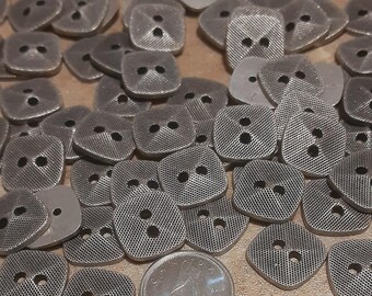 12 buttons: 13mm, square silver button, button metal