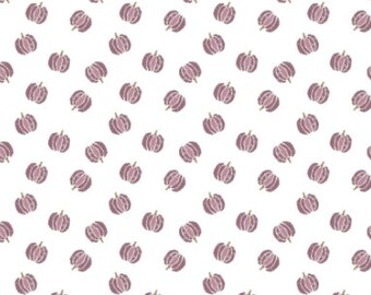 SALE, CAMELOT FABRICS, Pumpkin, purple, white, 66180203, col 02, Autumn Impressions