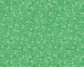 Fabric cotton Floral Sketches, Green, 37230210, 01, QUILT FABRICS, 100% cotton, quilt cotton - Quilting Bees of Camelot Fabrics