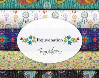 QUILT FABRICS, 12 prints, Native American, 100% cotton - Rejuvenation de Camelot Fabrics