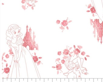 CAMELOT FABRICS,  Princess, Snow White, 85100511, col 01, cotton quilt, cotton designer