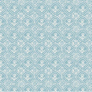 Fabric cotton, Tulip Tiles, Blue, 66230104-01, QUILT FABRICS, 100% cotton, quilt cotton - Garden Seeds of Camelot Fabrics