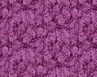Fabric cotton, Textured Roses, Purple, 21231303, 02, QUILT FABRICS, 100% cotton, quilt cotton - Daphne of Camelot Fabrics
