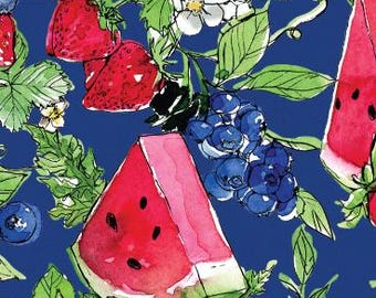 Fabric cotton, BERRYBLOSSMS, 66230202, 02, QUILT FABRICS, 100% cotton, quilt cotton - Sweet Summer of Camelot Fabrics