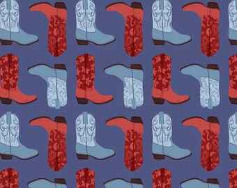 Fabric cotton, RUGGED COWBOY BOOTS, 58240602, 02, Quilt Fabrics, 100% cotton, quilt cotton - Howdy Partner of Camelot Fabrics