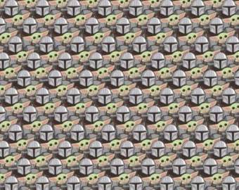 TISSU COTON Mandalorian, Star Wars, coton courtepointe - Mandalorian de Camelot Fabrics