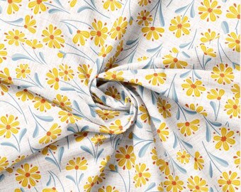 QUILT FABRICS, Daisey Sunshine, Yellow, Daisey Dukes, 27230201-03, 100% cotton, quilt cotton - Daisey Dukes of Camelot Fabrics