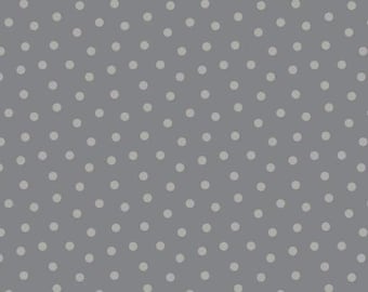 Dot gray, With Love, Emma & Mila Fabrics, 100% cotton