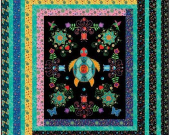 PDF, LOG CABIN Panel Quilt, 67.75'' X 76.5'', Tutoriel - Truth of Camelot Fabrics